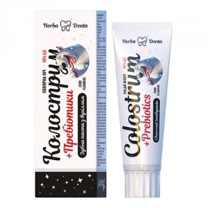 Pasta do zębów Herba Denta Colostrum Polar Night – węgiel aktywny, hydroksyapatyt i prebiotyki, 100 g 
