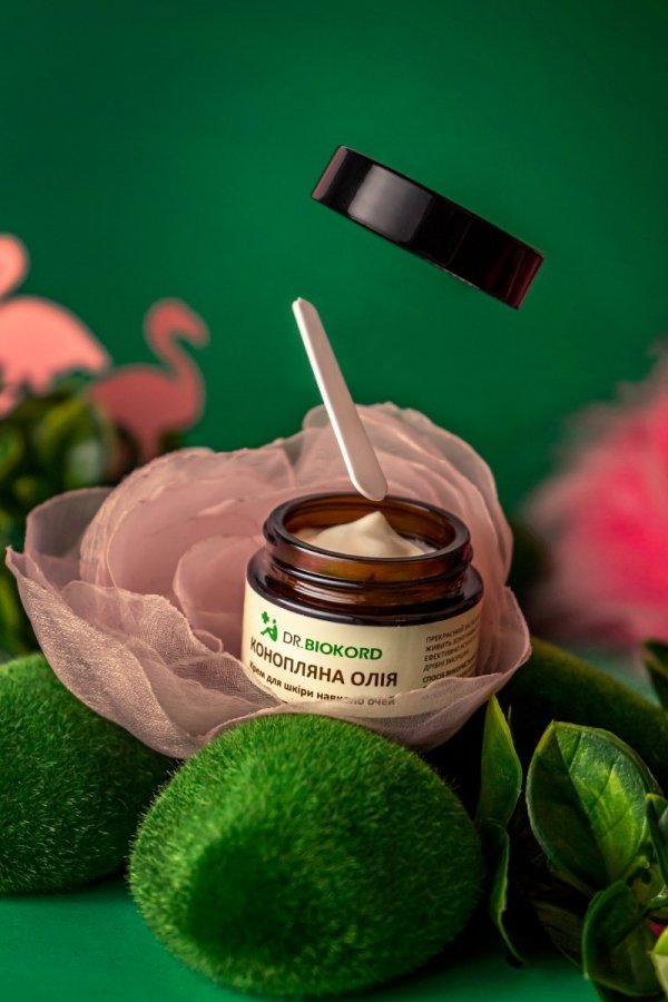 Hemp Eye Cream, Dr. Biokord, 100% Natural, 30ml