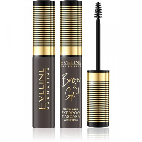 EVELINE Brow &amp; Go Maskara do brwi nr 02 Dark 6 ml