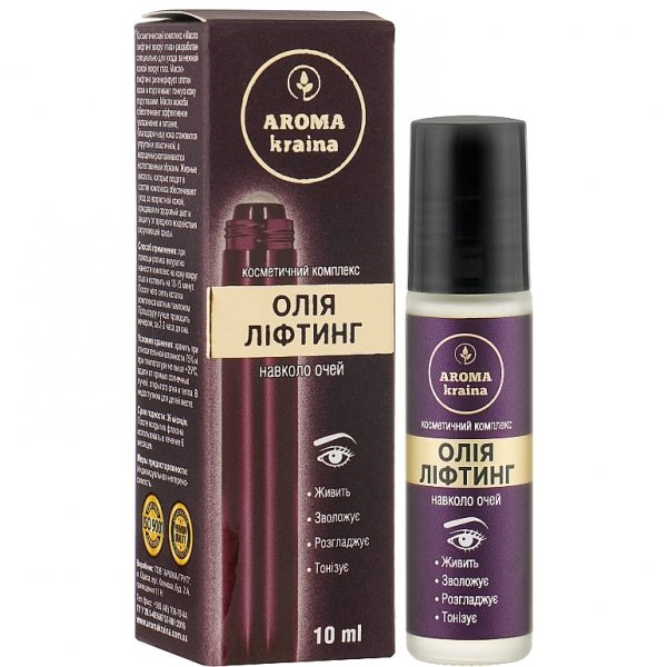 Olejek liftingujący do skóry wokół oczu, AROMA kraina, 10ml