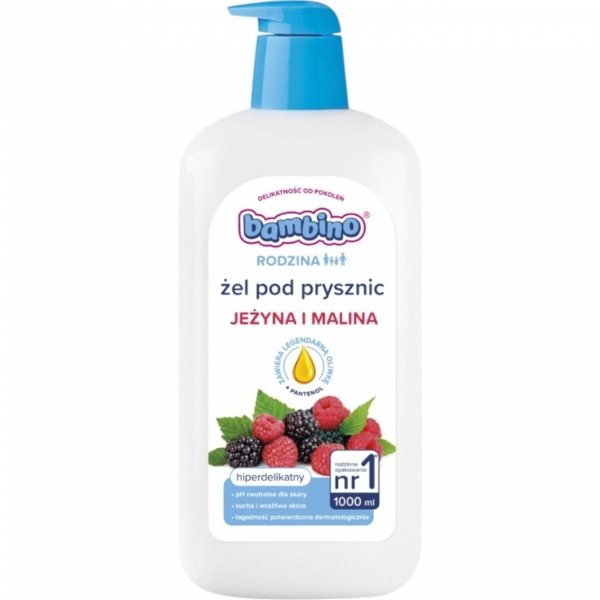 BAMBINO Rodzina Żel pod prysznic Jeżyna i Malina 1000 ml