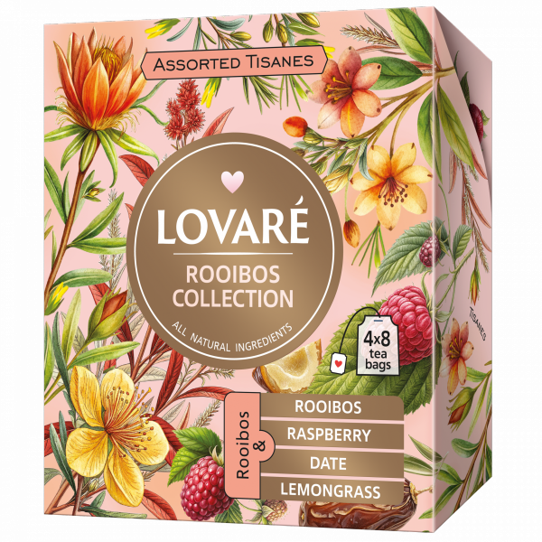 Zestaw herbat «Assorted Rooibos Tea» Lovare, 32 torebek x 1,3g