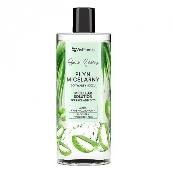 Płyn Micelarny aloes + kwas hialuronowy, Vis Plantis, 500ml