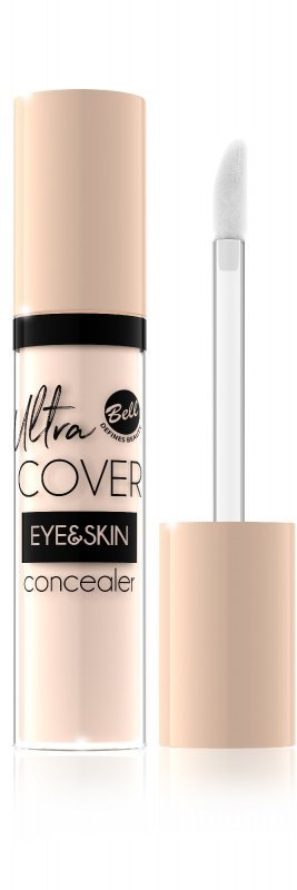 Bell Korektor intensywnie kryjący w płynie Ultra Cover Eye &amp; Skin nr 01 Light Ivory