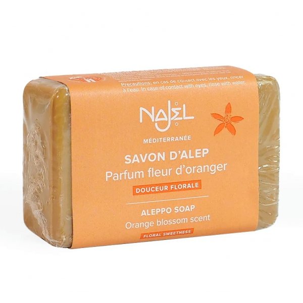 Aleppo Soap with Organic Orange Blossom, Najel, 100g