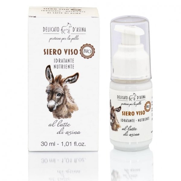 Nawilżające Serum Liftingujące do Twarzy z Mlekiem Oślim, Delicato D´Asina, 30ml