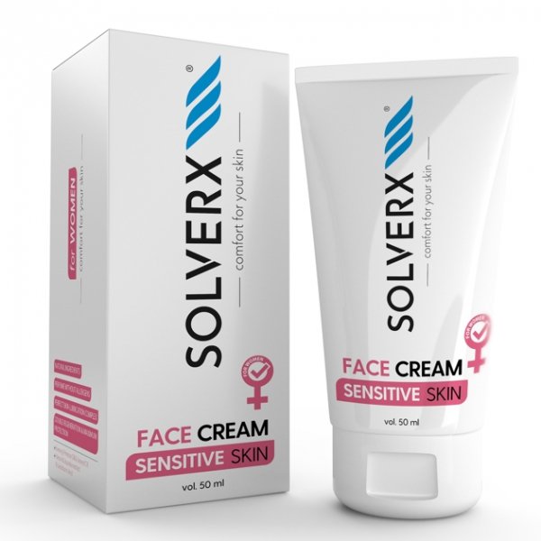 SOLVERX Sensitive Skin Krem do twarzy do cery wrażliwej  50ml