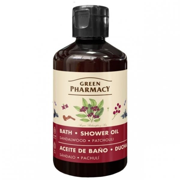 Olejek do kąpieli i pod prysznic Drzewo sandałowe i Paczula, GREEN PHARMACY, 250ml