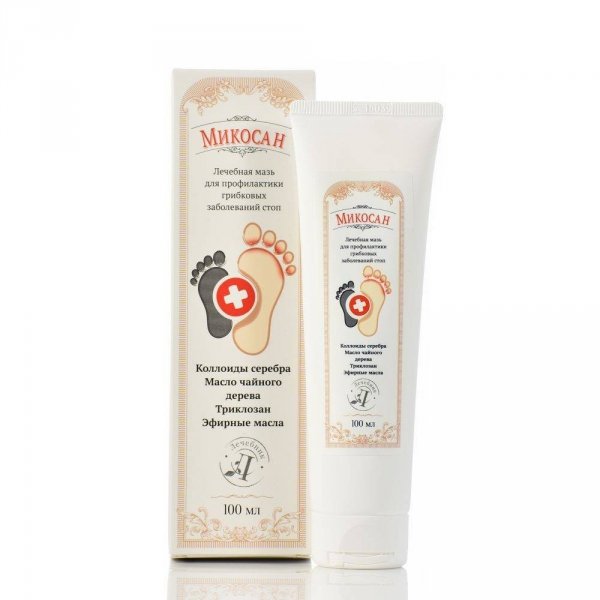 Maść Przeciwgrzybicza do Stóp ze Srebrem, Mikosan, 100 ml