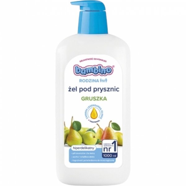 BAMBINO Rodzina Żel pod prysznic hiperdelikatny o zapachu gruszki 1000 ml
