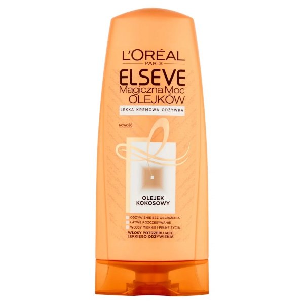 LOREAL ELSEVE Magiczna Moc Olejków Lekka kremowa odżywka do włosów z Olejkiem kokosowym  200 ml