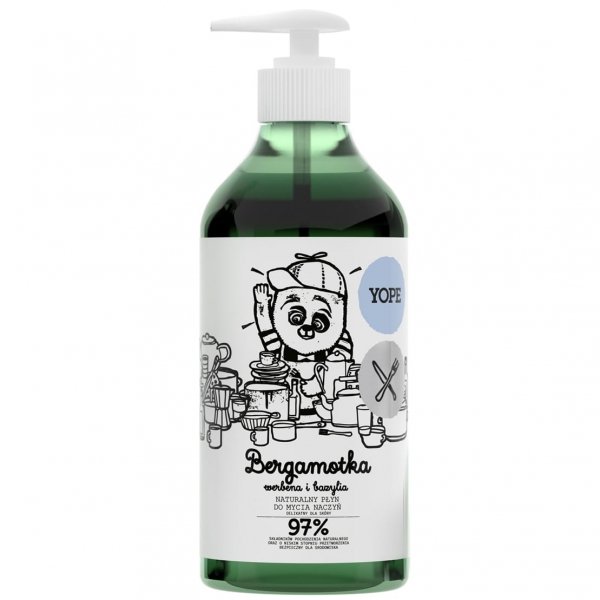 YOPE Płyn do mycia naczyń BERGAMOTKA  750ml