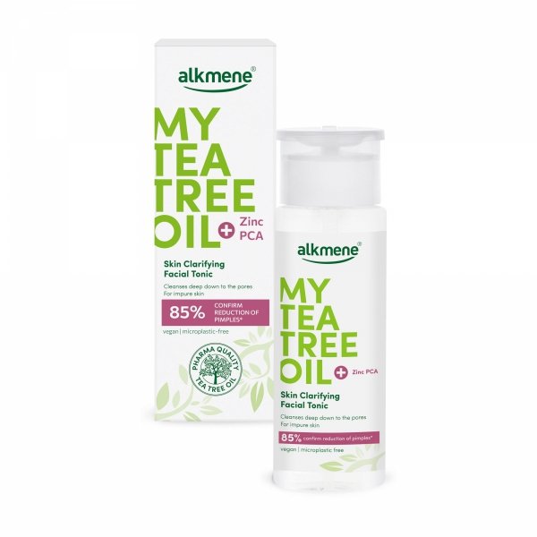 Oczyszczający tonik do twarzy z olejkiem z drzewa herbacianego, Alkmene, 150 ml