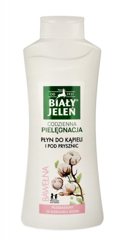 Biały Jeleń Codzienna Pielęgnacja Płyn do kąpieli hipoalergiczny Bawełna  750ml