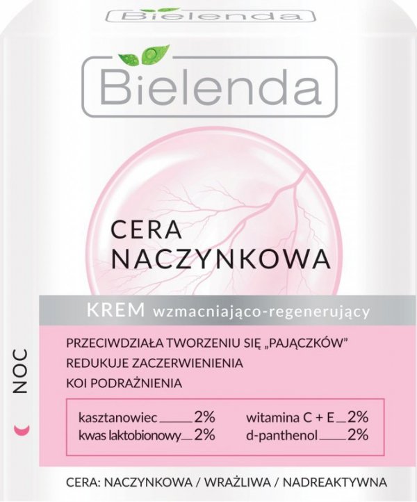 Bielenda Cera Naczynkowa Krem wzmacniająco-regenerujący na noc  50ml