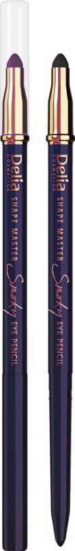 DELIA COSMETICS SHAPE MASTER Kredka do oczu z gąbką Smoky Eye Fioletowa
