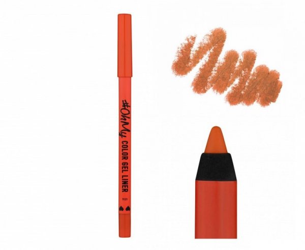 LAMEL OhMy Żelowa Kredka do oczu Color Gel Liner nr 406 - pomarańczowa  1.4g