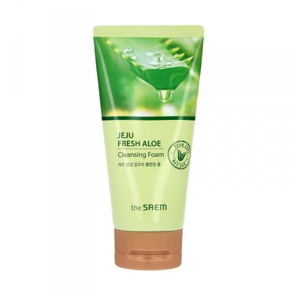 THE SAEM Jeju Fresh Aloe Pianka oczyszczająca do twarzy 150 g