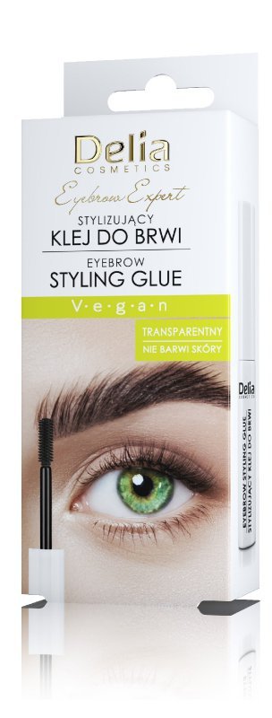 DELIA Eyebrow Expert Stylizujący, transparentny klej do brwi 5 g