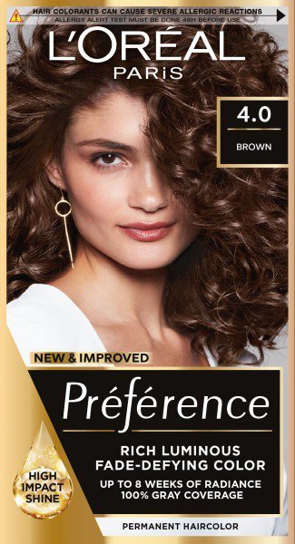 LOREAL Preference Farba do włosów 4 - Brąz 1 op.