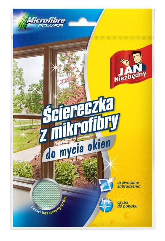 JAN NIEZBĘDNY Ściereczka z mikrofibry do mycia okien