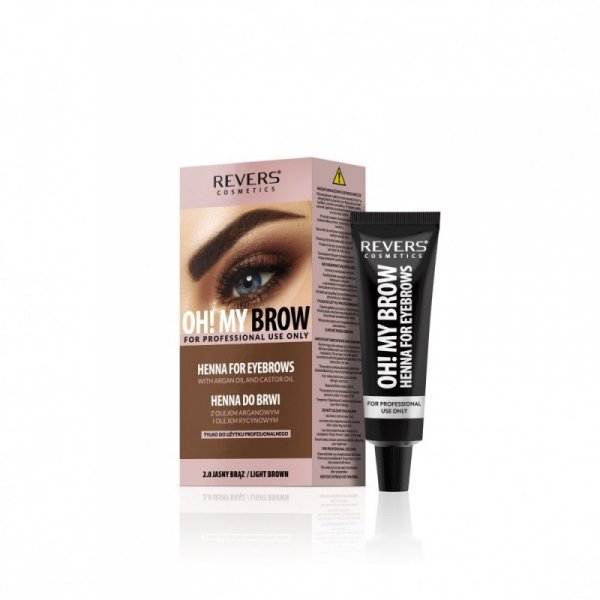 REVERS Oh! My Brow Henna kremowa do brwi - jasny brąz