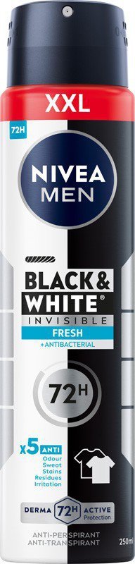 NIVEA DEO 250ml Spray męski INVISIBLE FRESH &