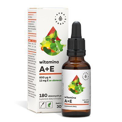AURA HERBALS Witamina A + E krople 30 ml