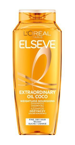 LOREAL ELSEVE Magiczna Moc Olejków Lekki szampon odżywczy do włosów normalnych lub suchych Kokos 400 ml
