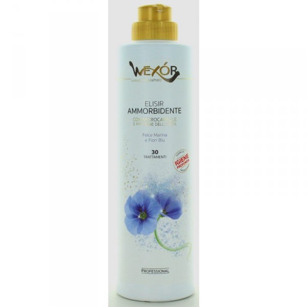 WEXÓR Professional Płyn do płukania tkanin z proteinami jedwabiu Blue Flowers 750 ml