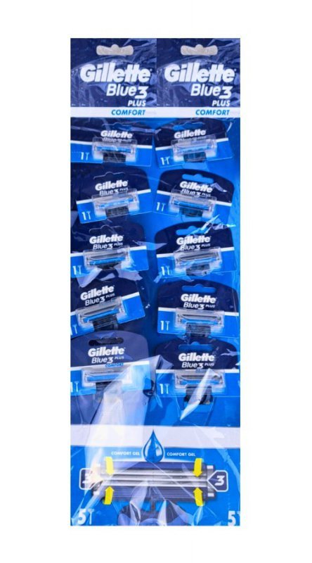 GILLETTE Blue 3 Plus Comfort Maszynki do golenia dla mężczyzn 1 op. - 10 szt.