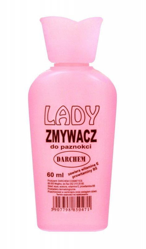 DARCHEM Lady Zmywacz do paznokci z witaminą E 60 ml 1 szt. - mix kolorów