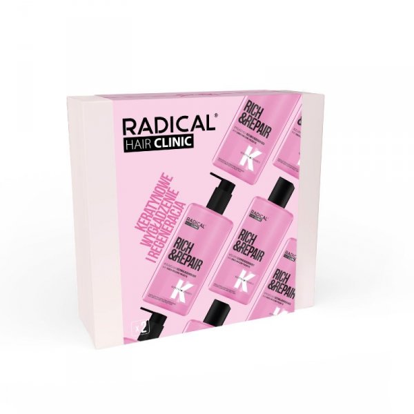RADICAL Zestaw prezentowy Hair Clinic (Szampon regenerujący 300ml + Odżywka regenerująca 260ml)