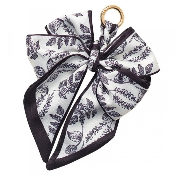 ECARLA Brelok do kluczy elegancki wzór kwiatowy kokarda BRL372