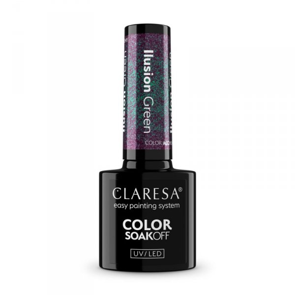 CLARESA Lakier hybrydowy Alchemy Ilusion Green 5g