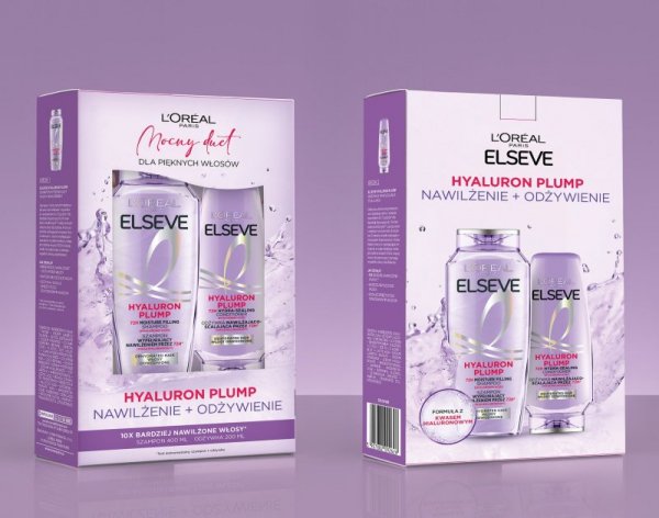 LOREAL ELSEVE Zestaw Hyaluron Plump Szamp+Odżywka