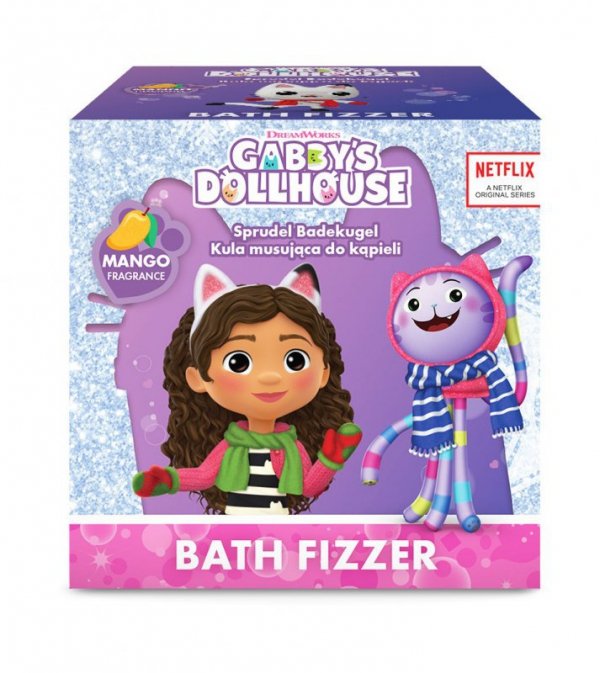 GABI KOCI DOMEK Kula musująca do kąpieli dla dzieci Mango 165 g