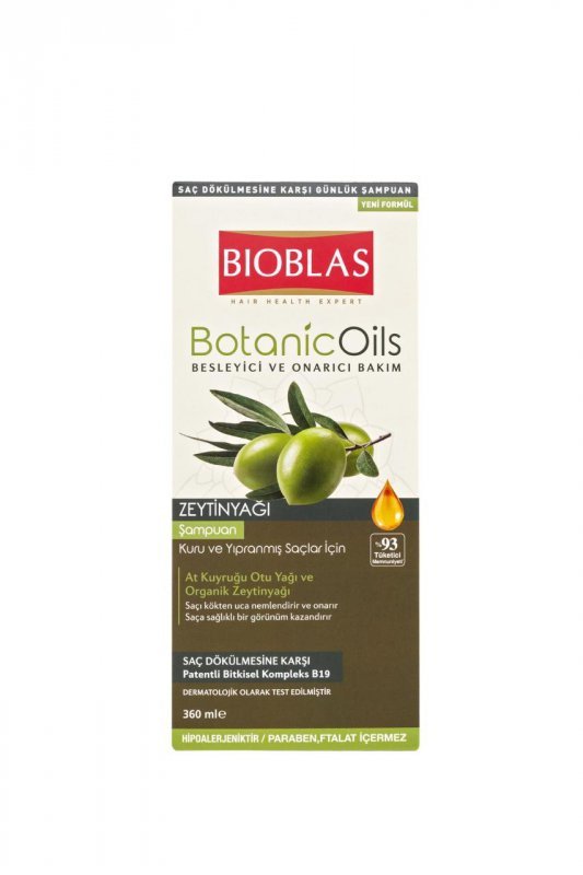 BIOBLAS Botanic Oils Szampon do włosów z oliwą z oliwek 360 ml