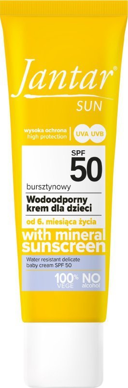FARMONA Jantar Sun Bursztynowy wodoodporny krem dla dzieci (od 6 msc) SPF 50