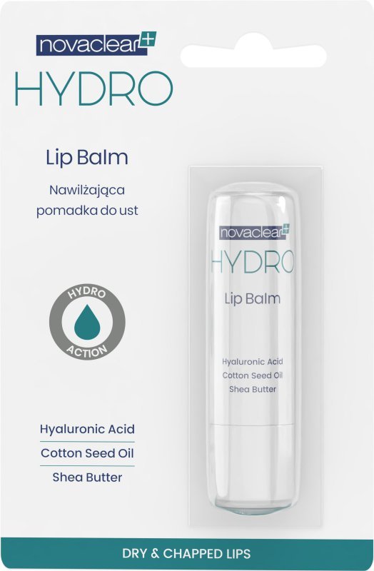 NOVACLEAR Hydro Nawilżająca pomadka do ust 4,9 g