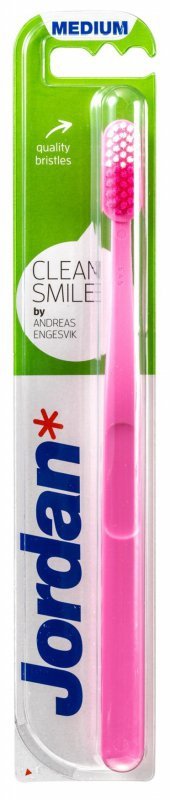 Jordan Szczoteczka do zębów Clean Smile medium  1szt mix kolorów