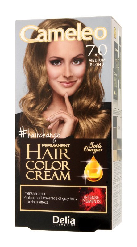 DELIA COSMETICS CAMELEO OMEGA Farba permanentna 7.0 Medium Blond