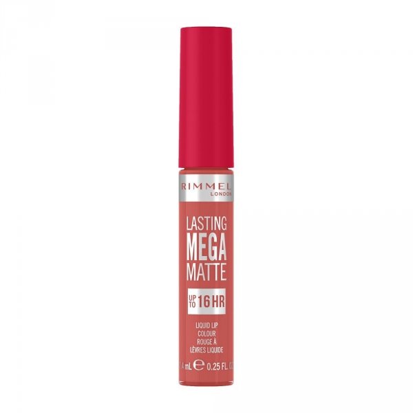 RIMMEL Lasting Mega Matte Płynna pomadka do ust 600 Coral Sass 7.4 ml