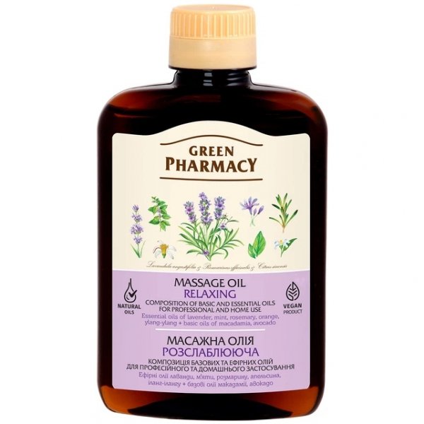 Olejek do Masażu Relaksujący, Green Pharmacy, 200ml