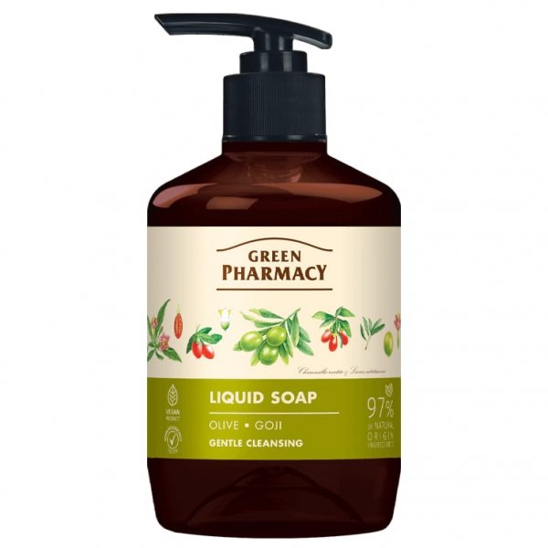 Mydło w płynie oliwa i jagody goji Green Pharmacy, 460ml