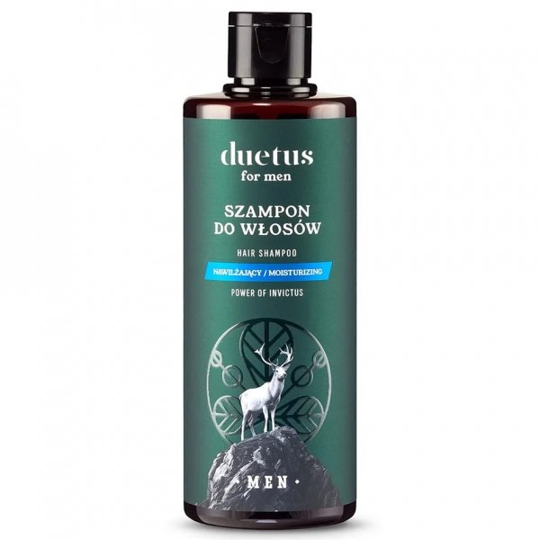 Naturalny szampon do włosów dla mężczyzn nawilżający, DUETUS FOR MEN, 300ml
