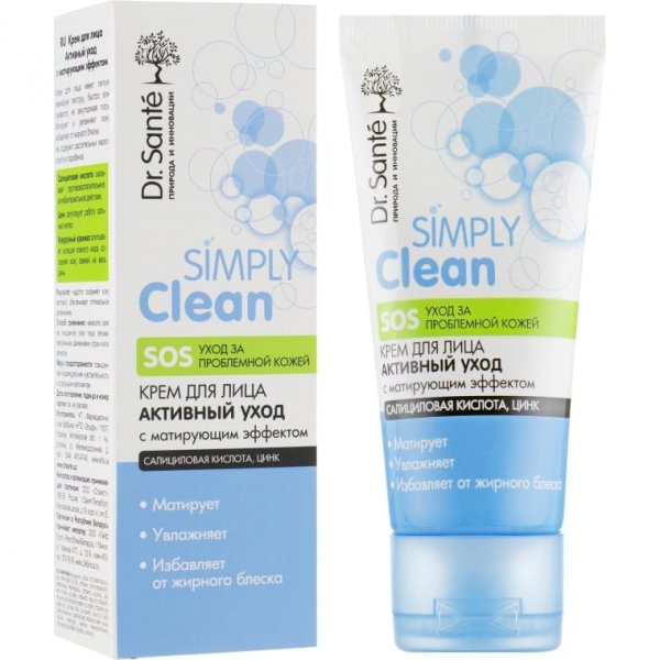 Krem do Twarzy Matujący Dr.Sante Simply Clean, 50ml