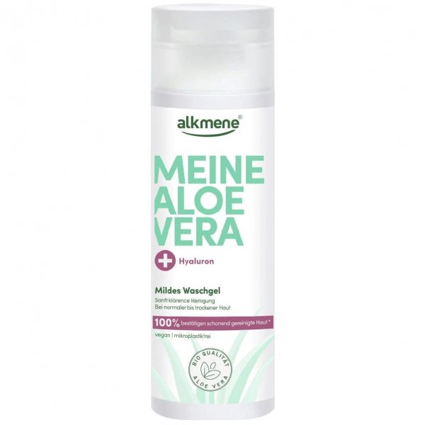 Delikatny Żel do Mycia Twarzy z Aloesem i Kwasem Hialuronowym, Alkmene My Aloe Vera, 150 ml