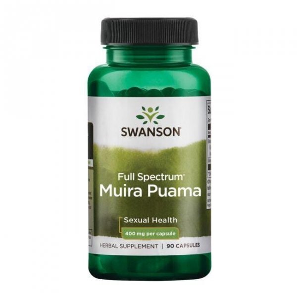 Korzeń Muira Puama 400 mg, Swanson, 90 kapsułek