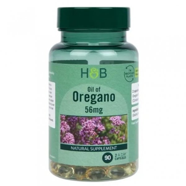 Olej z Oregano 56mg, Oil of Oregano Holland &amp; Barrett, 90 kapsułek